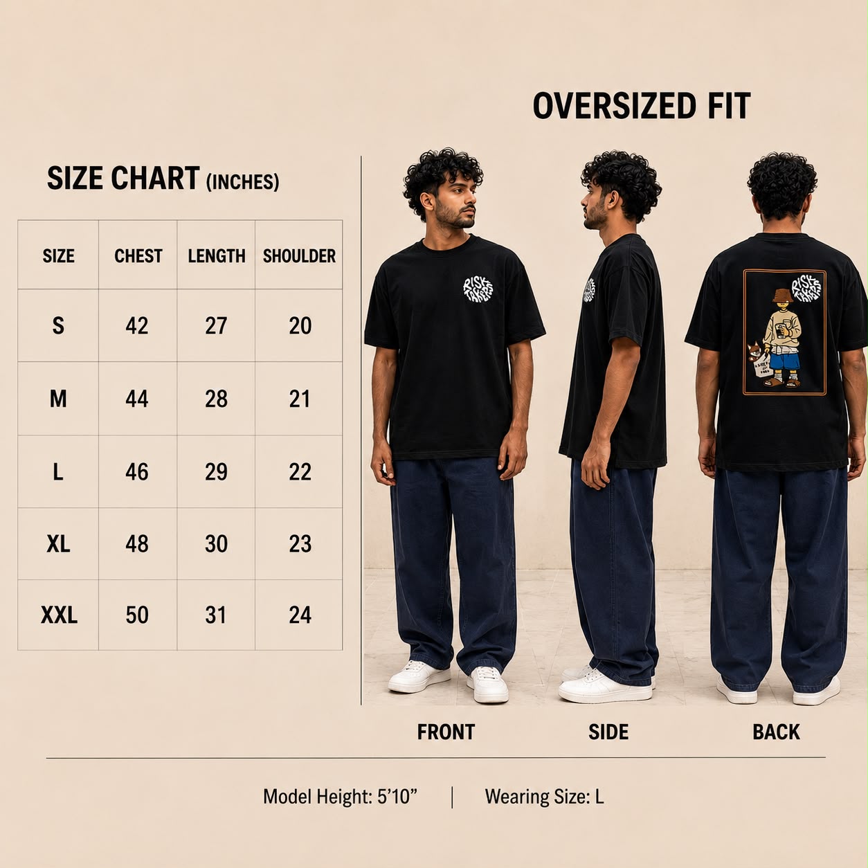 Size Guide Chart — OFFLINE